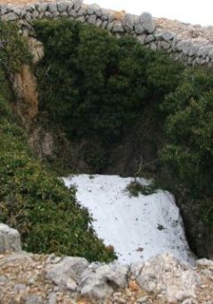 ein Lagerplatz für Schnee