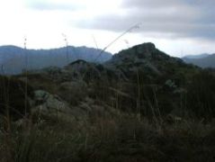 Blick über die Bergkette