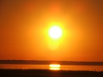 Sonnenuntergang am Ostseestrand